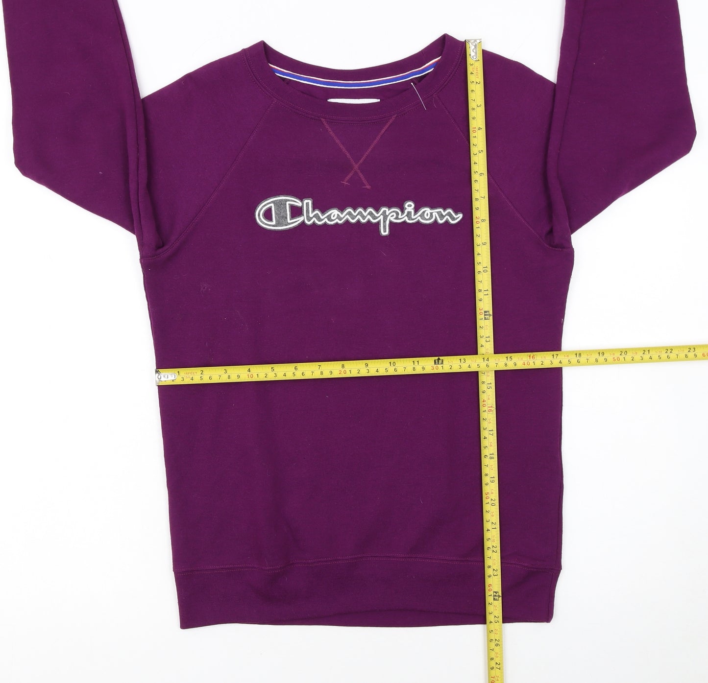 Champion Women's Purple Crew Neck Pullover Sweatshirt XS