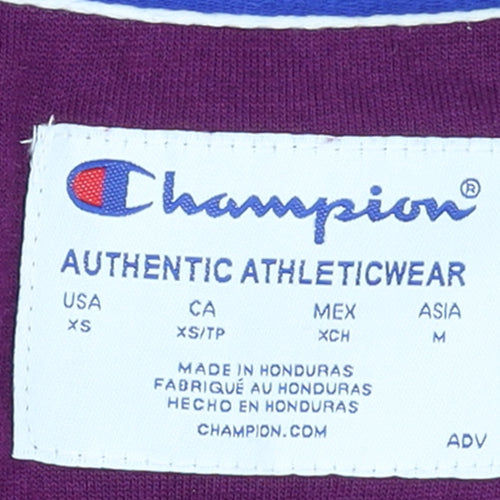 Champion Women's Purple Crew Neck Pullover Sweatshirt XS