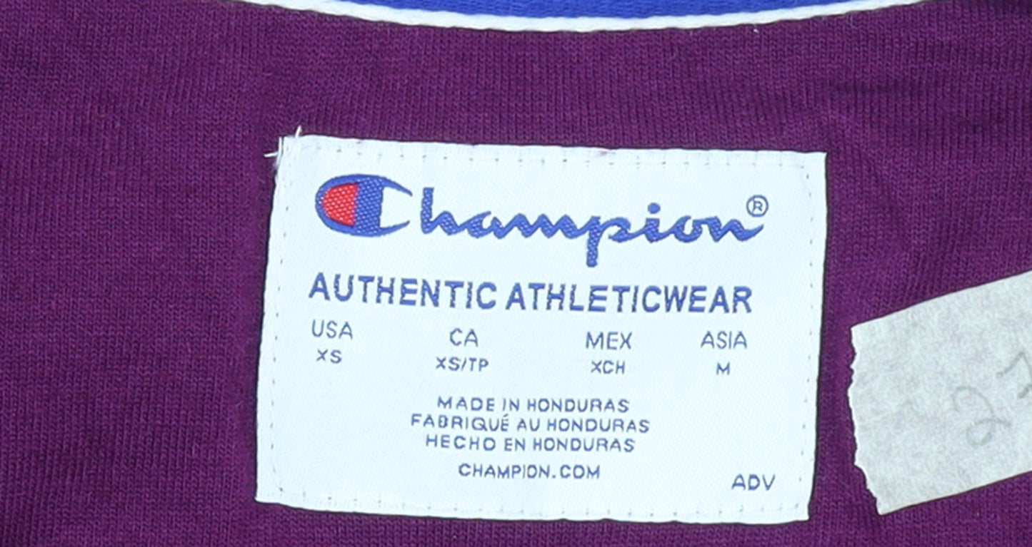 Champion Women's Purple Crew Neck Pullover Sweatshirt XS