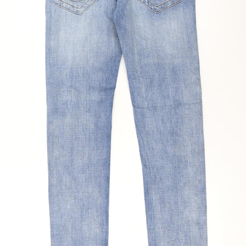 True Religion Women's Blue Distressed Skinny Jeans Size 28