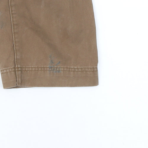Eddie Bauer Women's Brown Chino Trousers L Regular Fit Cotton