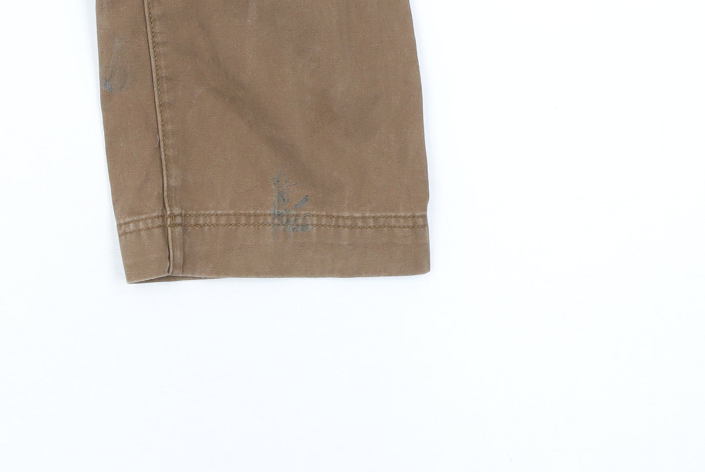 Eddie Bauer Women's Brown Chino Trousers L Regular Fit Cotton