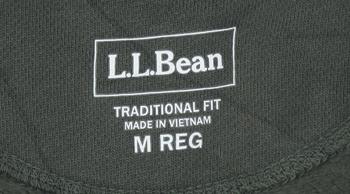 L.L.Bean Men's Green M Classic Full Zip Activewear Jacket