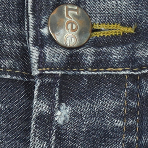 Lee Women Blue Denim Straight Jeans Size 20 Mid Rise 5-Pocket