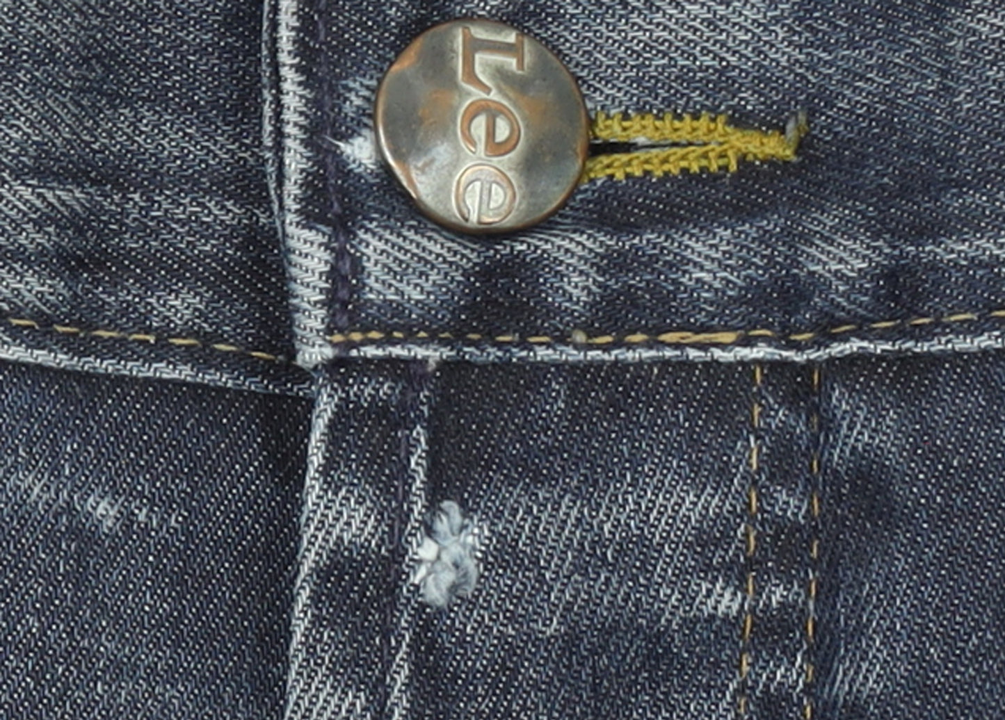 Lee Women Blue Denim Straight Jeans Size 20 Mid Rise 5-Pocket