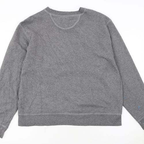 Aeropostale Women's Grey Pullover Sweatshirt XL Cotton Blend Athletics Logo