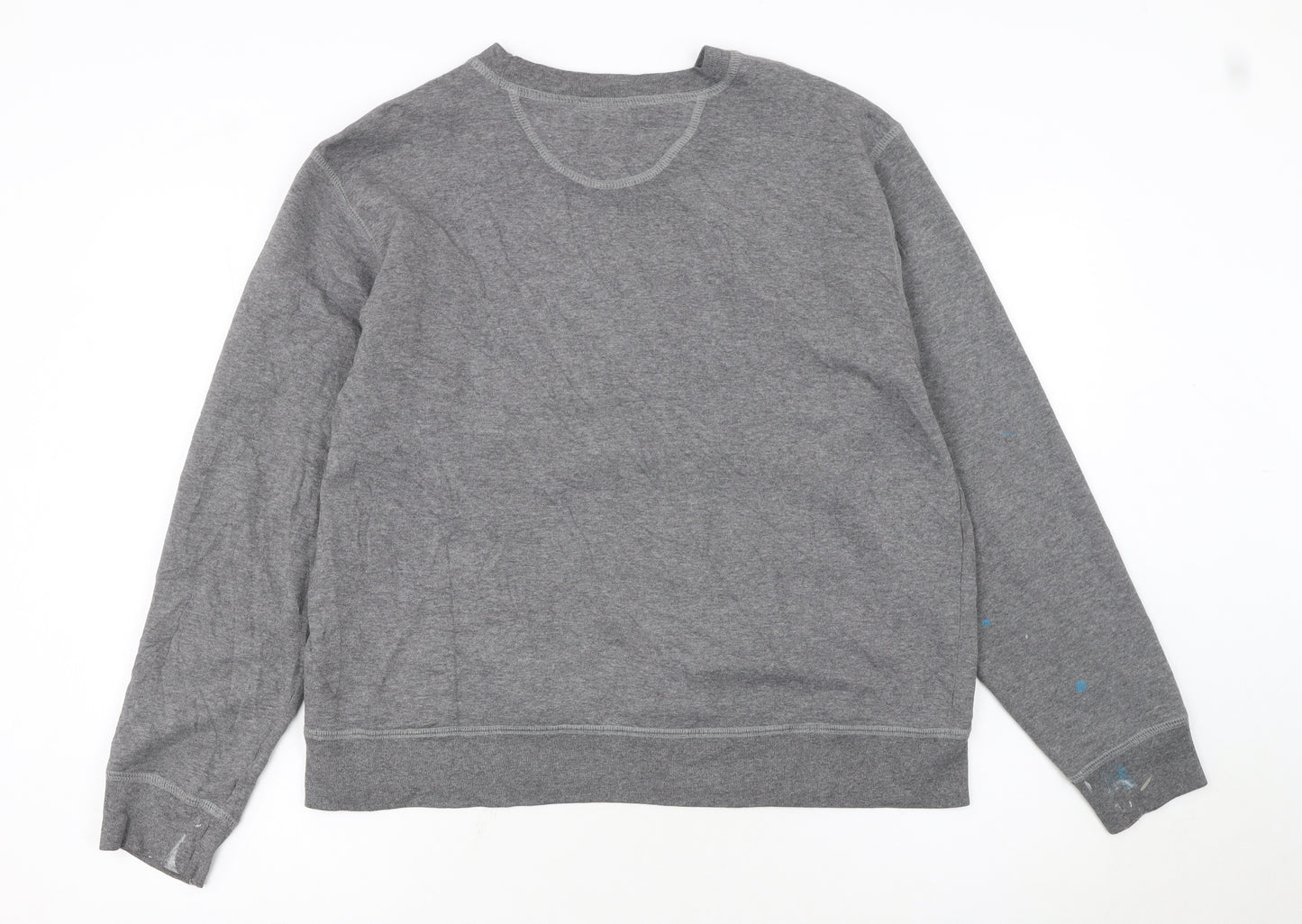 Aeropostale Women's Grey Pullover Sweatshirt XL Cotton Blend Athletics Logo