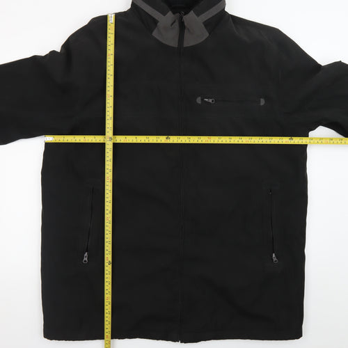 Paul Berman Men's Black XL Full Zip Lined Jacket