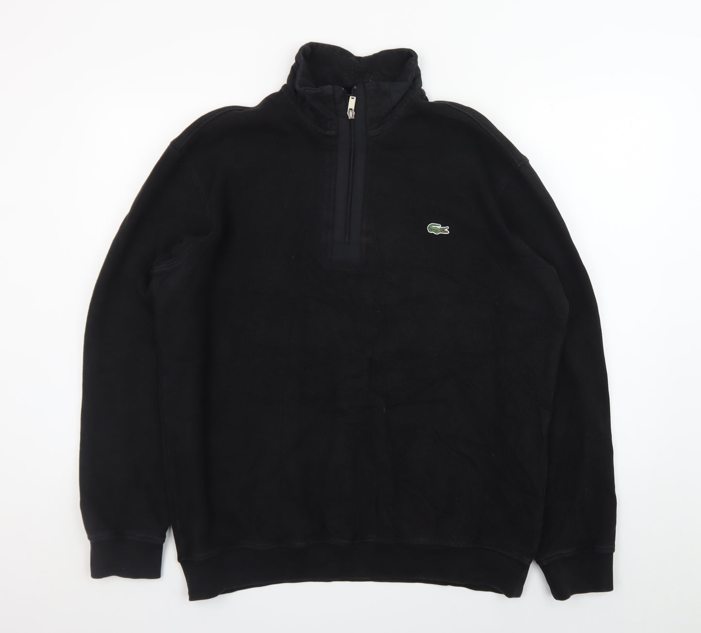Lacoste Men’s Black 3XL 1/4 Zip Fleece Sweatshirt