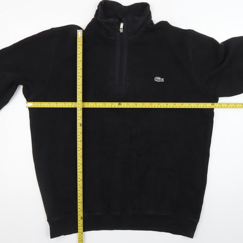Lacoste Men’s Black 3XL 1/4 Zip Fleece Sweatshirt