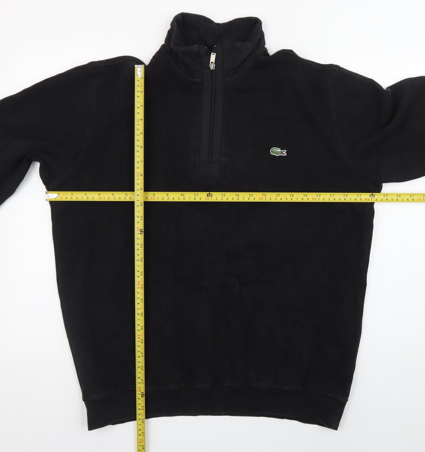 Lacoste Men’s Black 3XL 1/4 Zip Fleece Sweatshirt