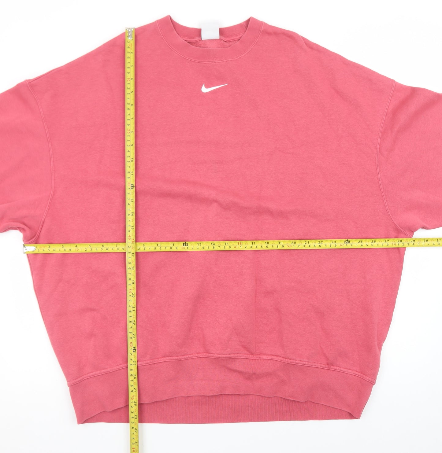 Nike Men’s Pink Crew Neck Pullover Sweatshirt Size S Regular Fit