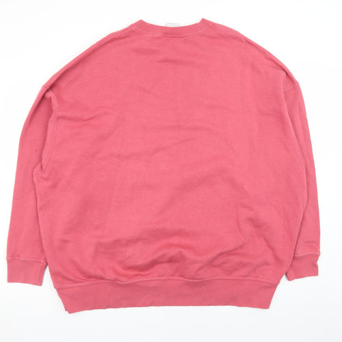 Nike Men’s Pink Crew Neck Pullover Sweatshirt Size S Regular Fit