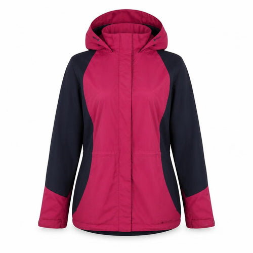 Peter Storm Women’s Pink & Navy Hooded Waterproof Jacket Size 12