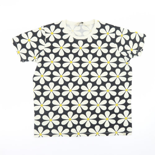 Regatta Orla Kiely Women's Black Floral Cotton T-Shirt UK 14
