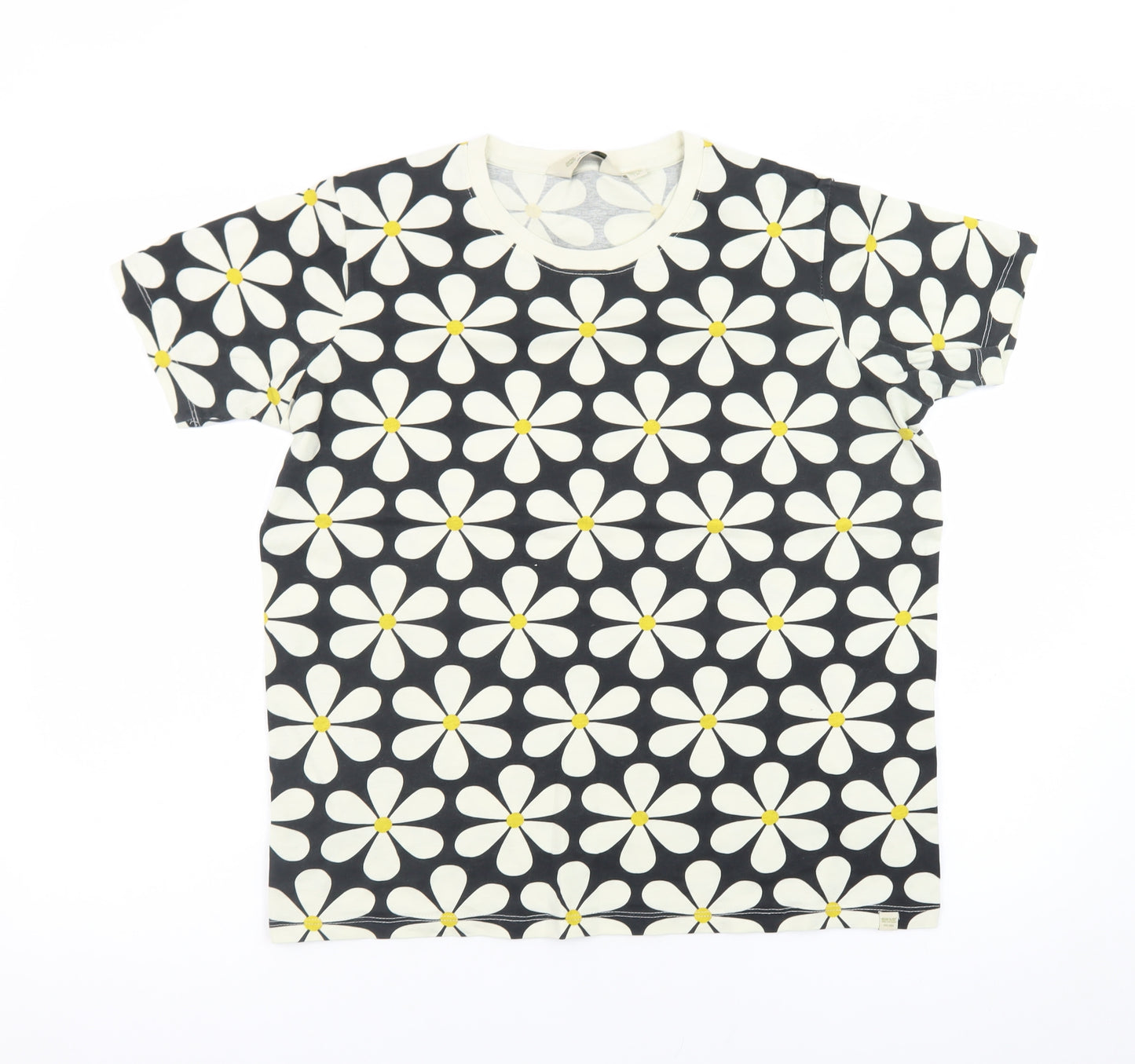 Regatta Orla Kiely Women's Black Floral Cotton T-Shirt UK 14