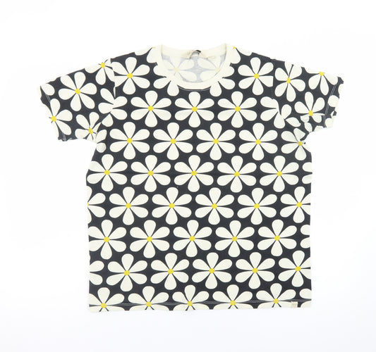 Regatta Orla Kiely Women's Black Floral Cotton T-Shirt UK 14