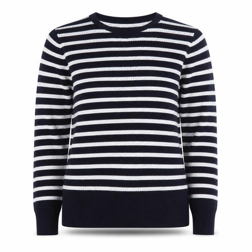 Warehouse Women’s Black & White Striped Knit Jumper Size 12