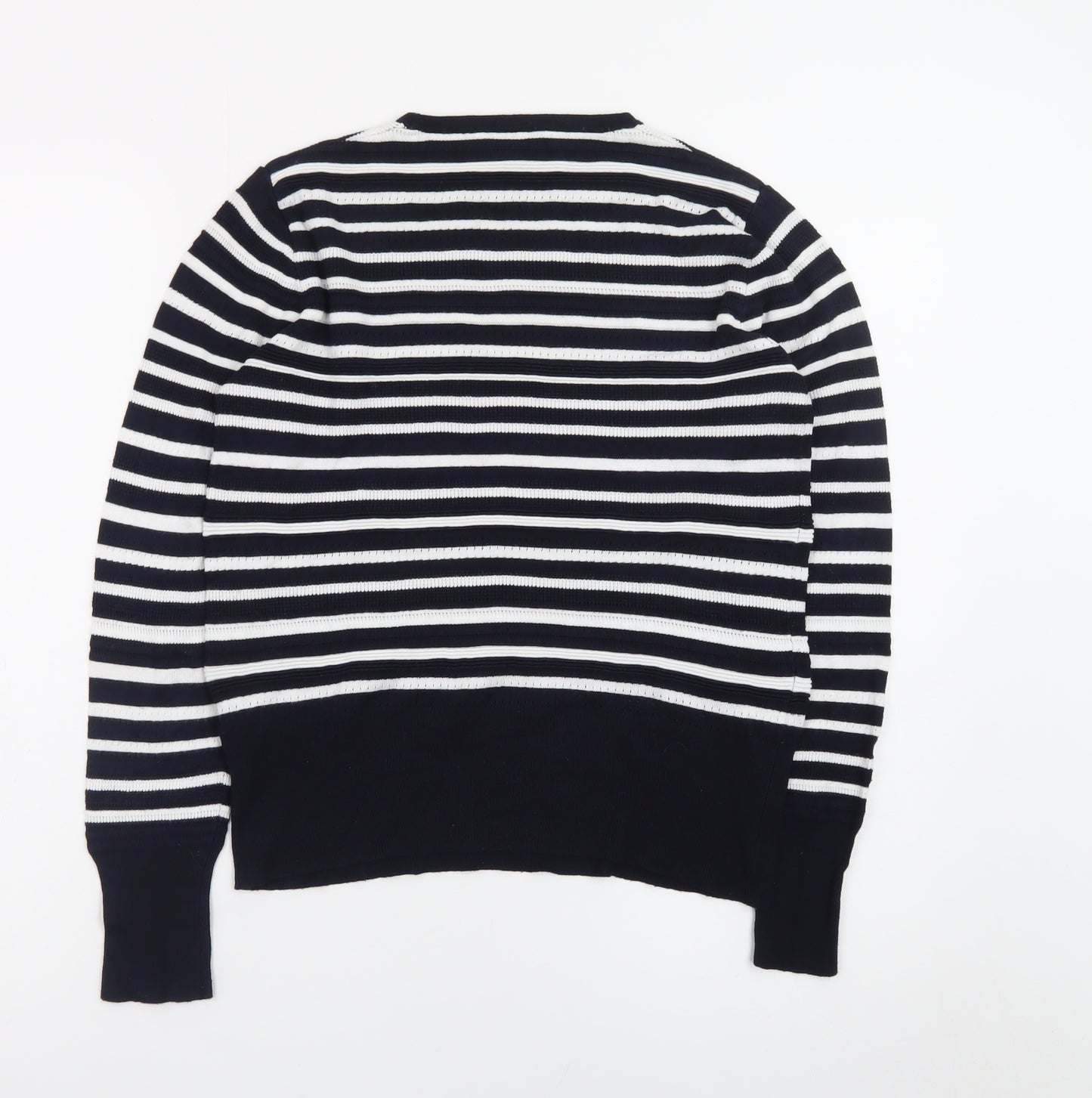 Warehouse Women’s Black & White Striped Knit Jumper Size 12
