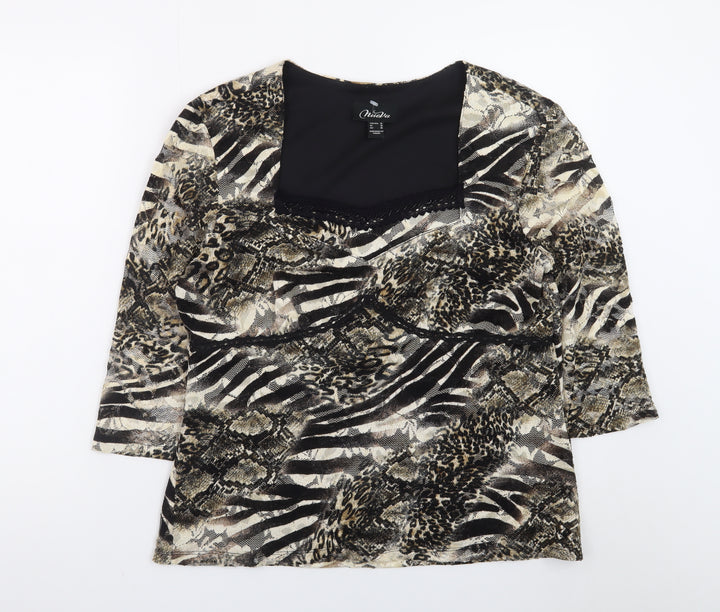 Nueva Women's Multicoloured Animal Print Tunic Blouse UK 18