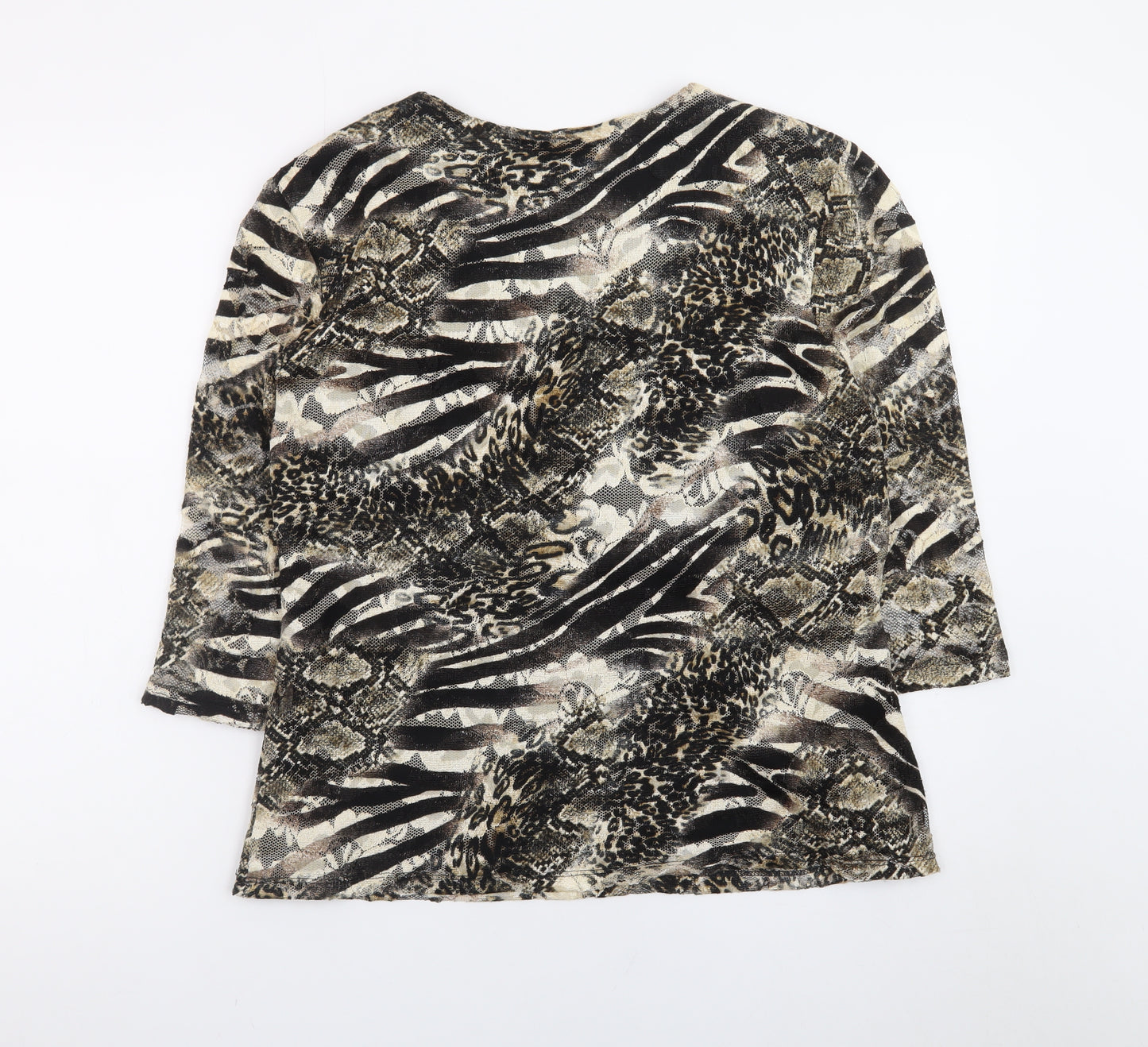 Nueva Women's Multicoloured Animal Print Tunic Blouse UK 18