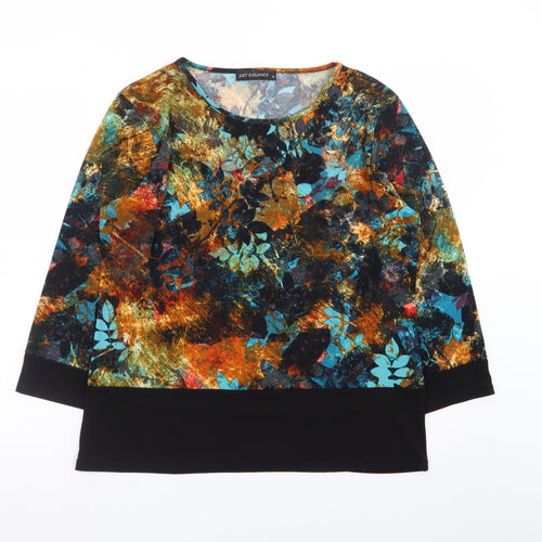 Just Elegance Women's Multicoloured Floral Tunic Blouse Size 16