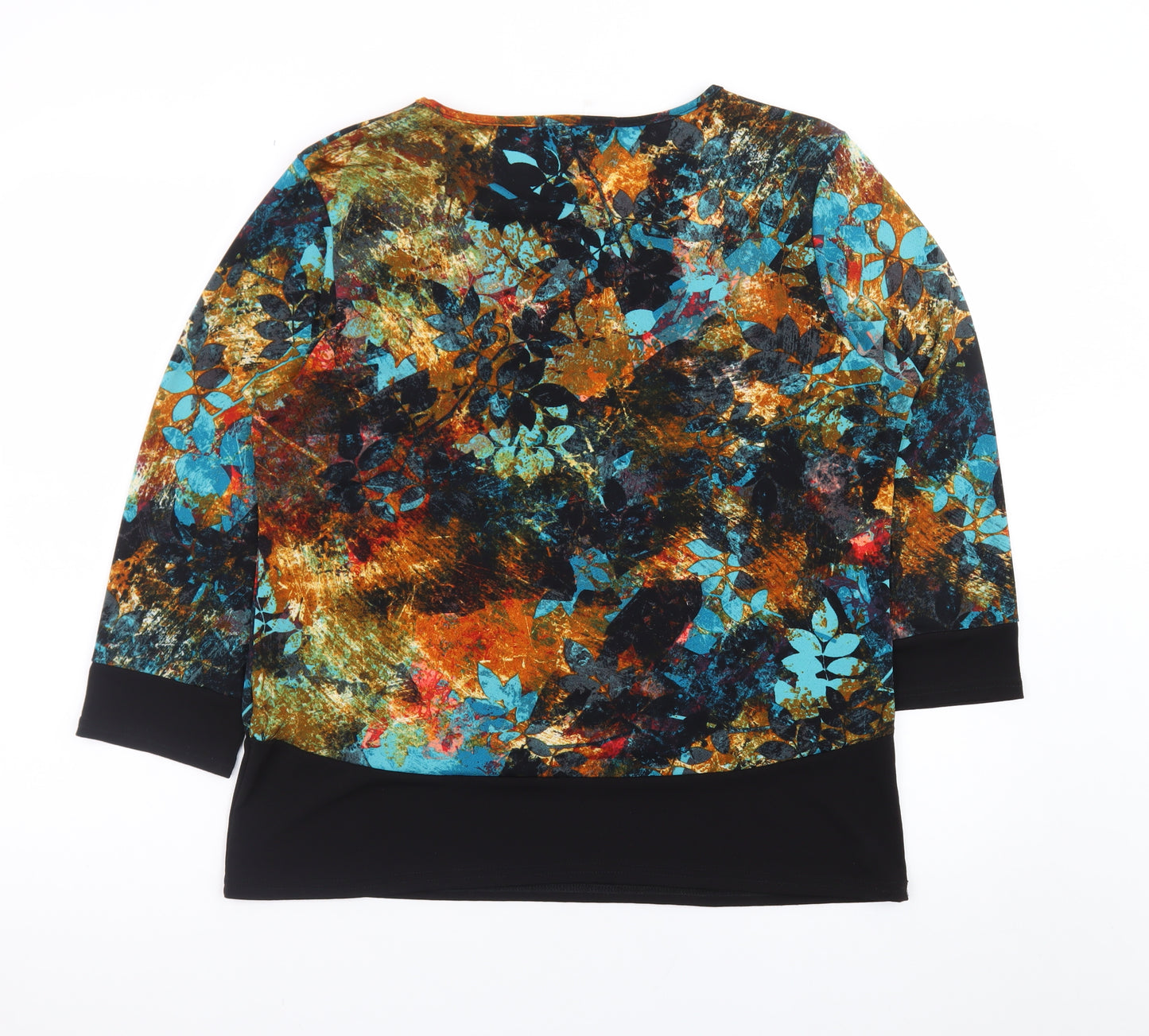 Just Elegance Women's Multicoloured Floral Tunic Blouse Size 16