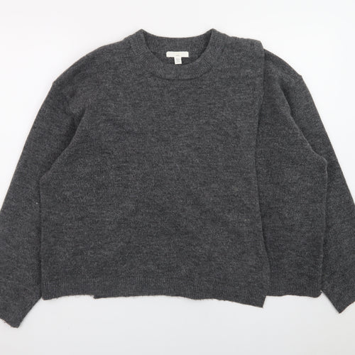 H&M Mama Women's Grey XL Maternity Knit Pullover Jumper