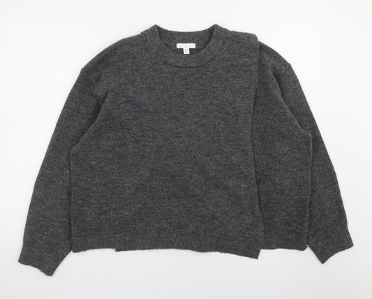 H&M Mama Women's Grey XL Maternity Knit Pullover Jumper