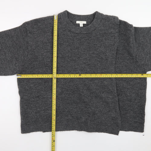H&M Mama Women's Grey XL Maternity Knit Pullover Jumper