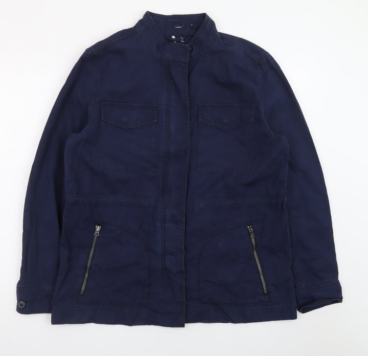 GAP Men's Blue Cotton Military Jacket L Regular Fit