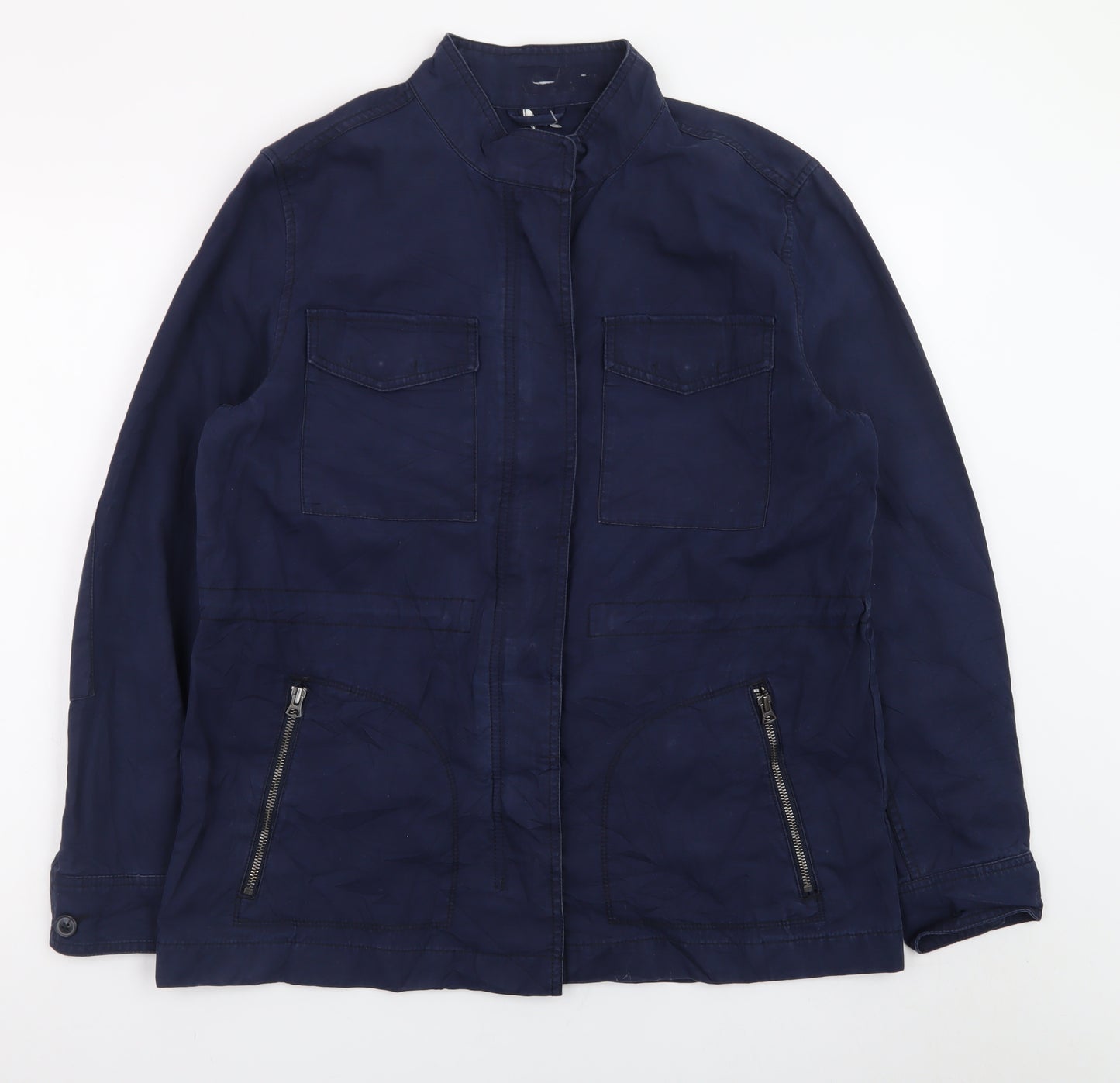 GAP Men's Blue Cotton Military Jacket L Regular Fit