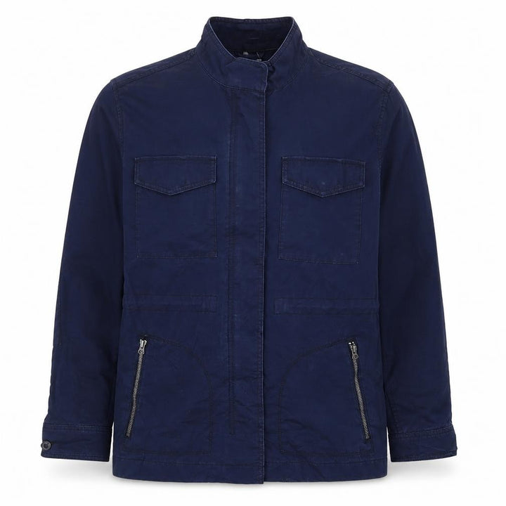 Gap Men's Blue Cotton Military Jacket L Regular Fit