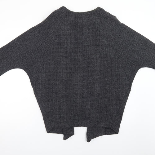 Atmosphere Women Grey Size 10 Open Knit 3/4 Sleeve Cardigan