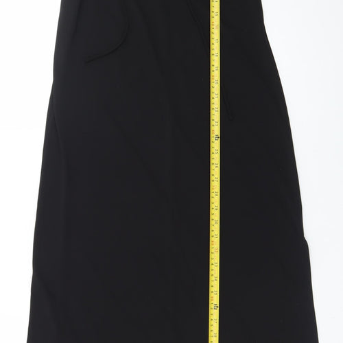 MNG Women’s Black Long Slip Dress Size 10 Sleeveless Lightweight