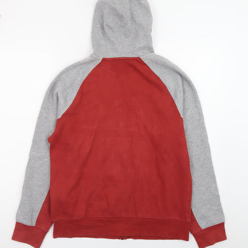 Nike SB Teens Red Grey Full Zip Hoodie XL Skateboard Style