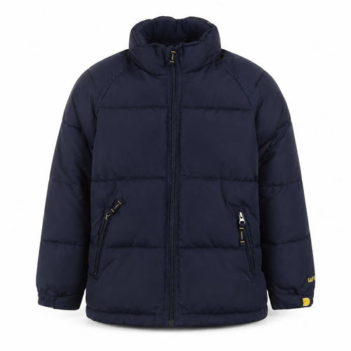 Gap Kids Boys Blue Puffer Jacket M Winter Lined Zip Coat