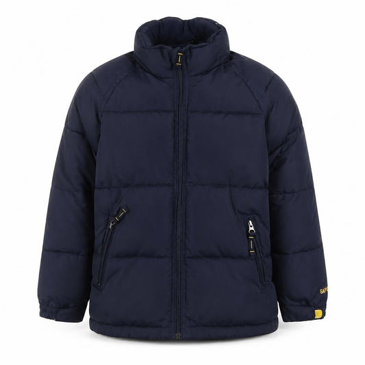 GAP Kids Boys Blue Puffer Jacket M Winter Lined Zip Coat