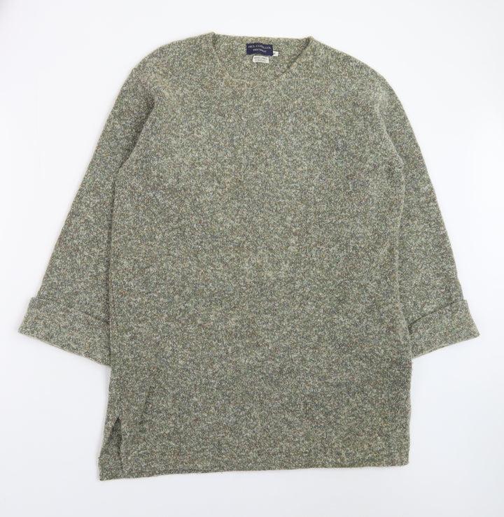 Paul Costelloe Women Green Wool Knit Pullover Jumper M