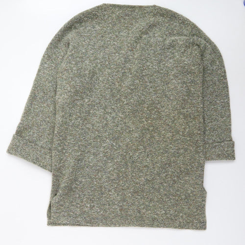 Paul Costelloe Women Green Wool Knit Pullover Jumper M