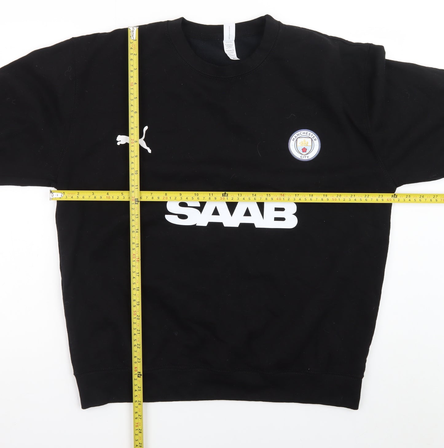 JustHoods Mens Black XL Crew Neck Pullover Sweatshirt with Logo