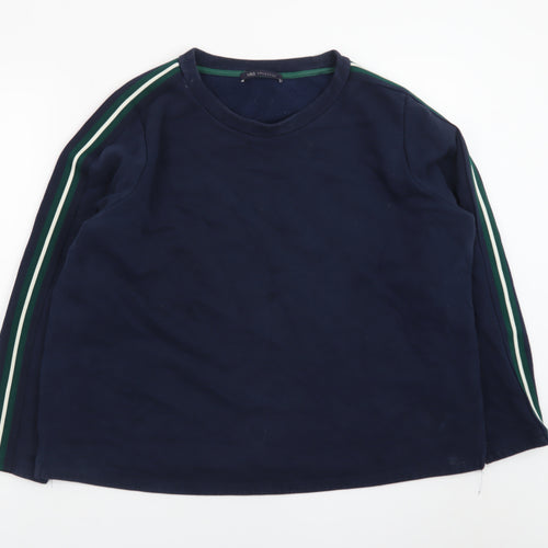 Marks and Spencer Women Navy Blue Long Sleeve Pullover Sweatshirt Size 14