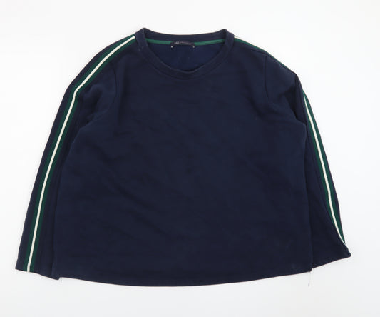 Marks and Spencer Women Navy Blue Long Sleeve Pullover Sweatshirt Size 14