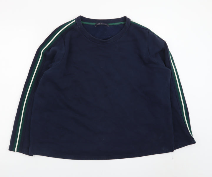 Marks and Spencer Women Navy Blue Long Sleeve Pullover Sweatshirt Size 14