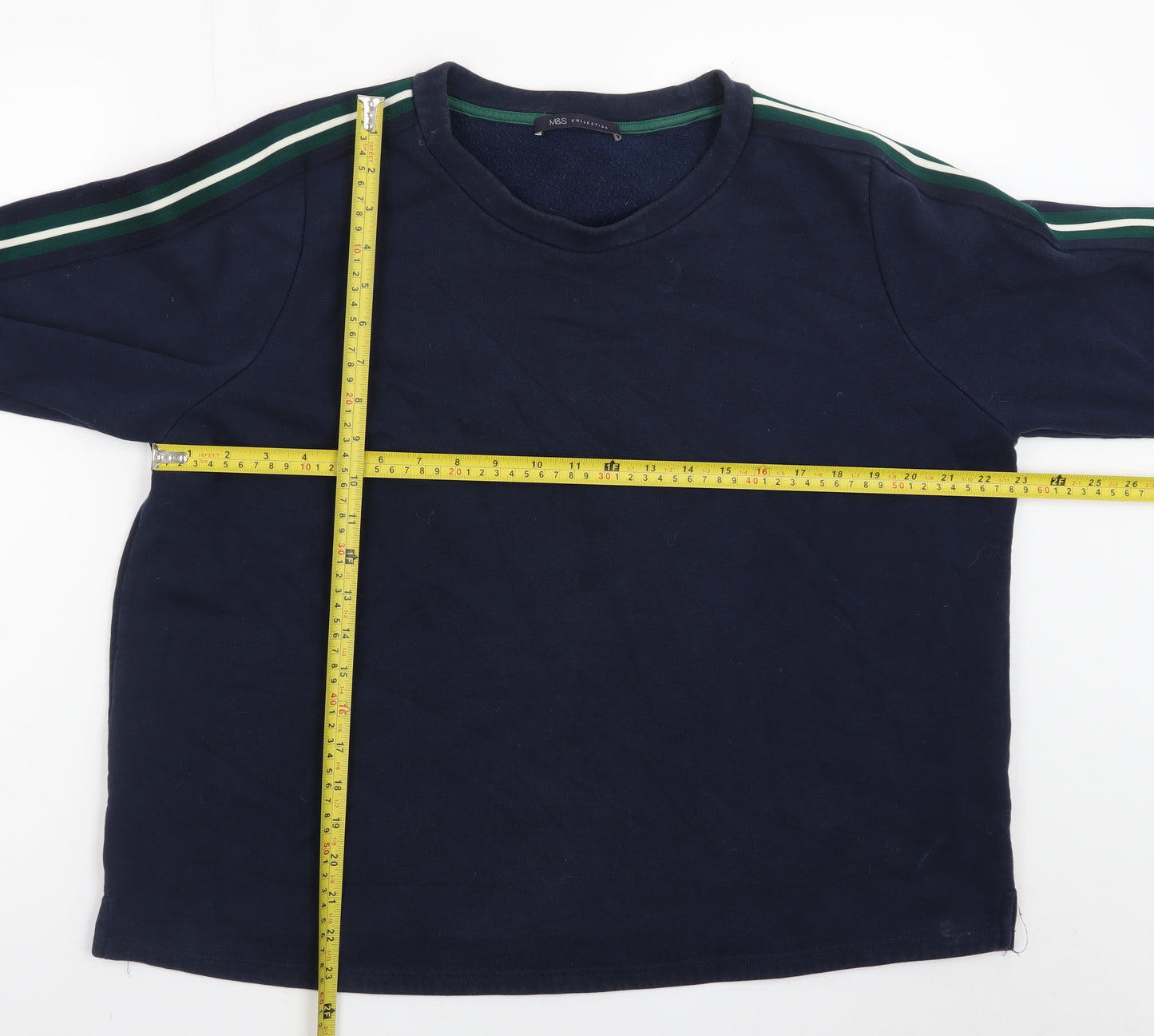 Marks and Spencer Women Navy Blue Long Sleeve Pullover Sweatshirt Size 14