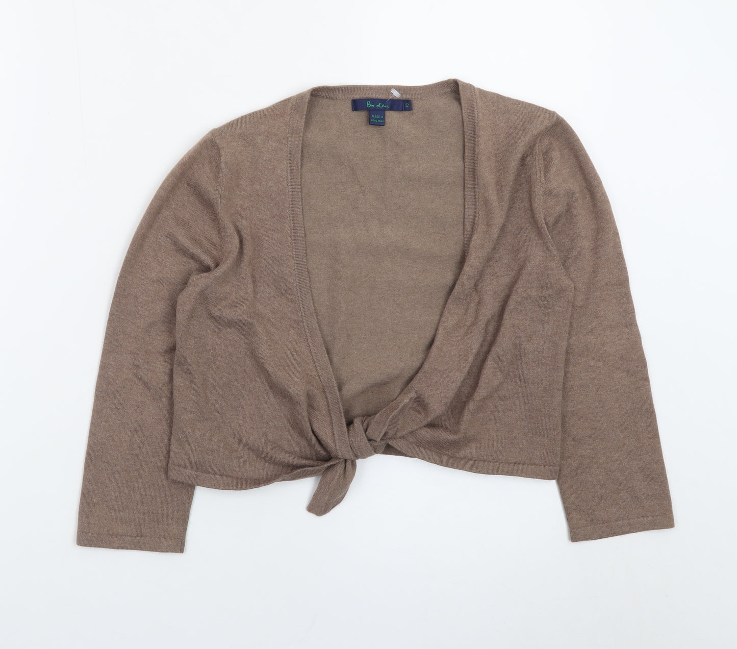 Boden Women Brown Size 10 Tie Front Cardigan Jumper