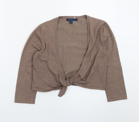 Boden Women Brown Size 10 Tie Front Cardigan Jumper