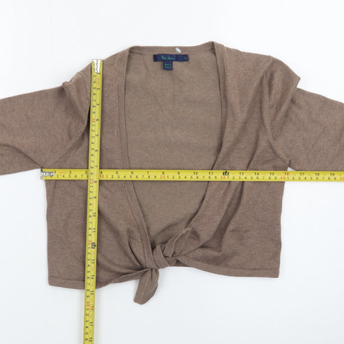 Boden Women Brown Size 10 Tie Front Cardigan Jumper
