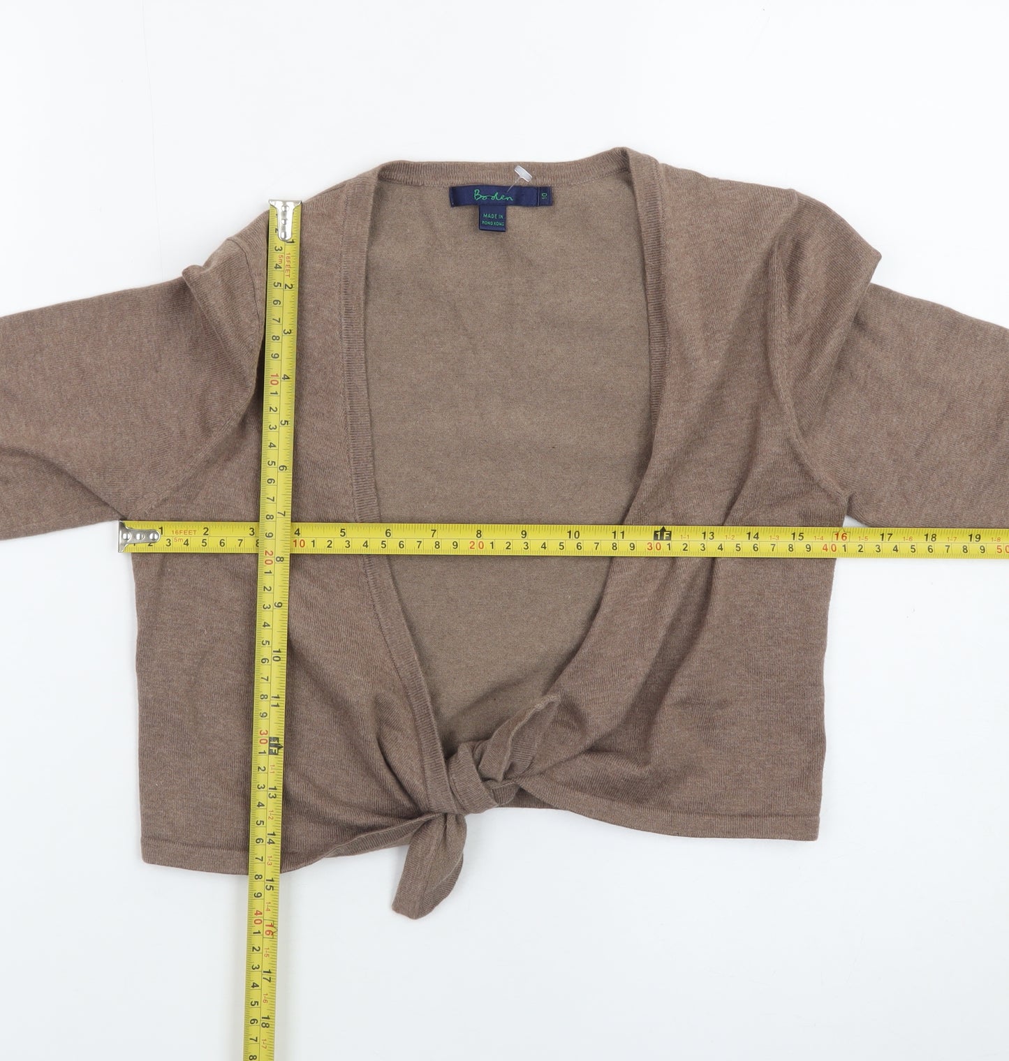 Boden Women Brown Size 10 Tie Front Cardigan Jumper