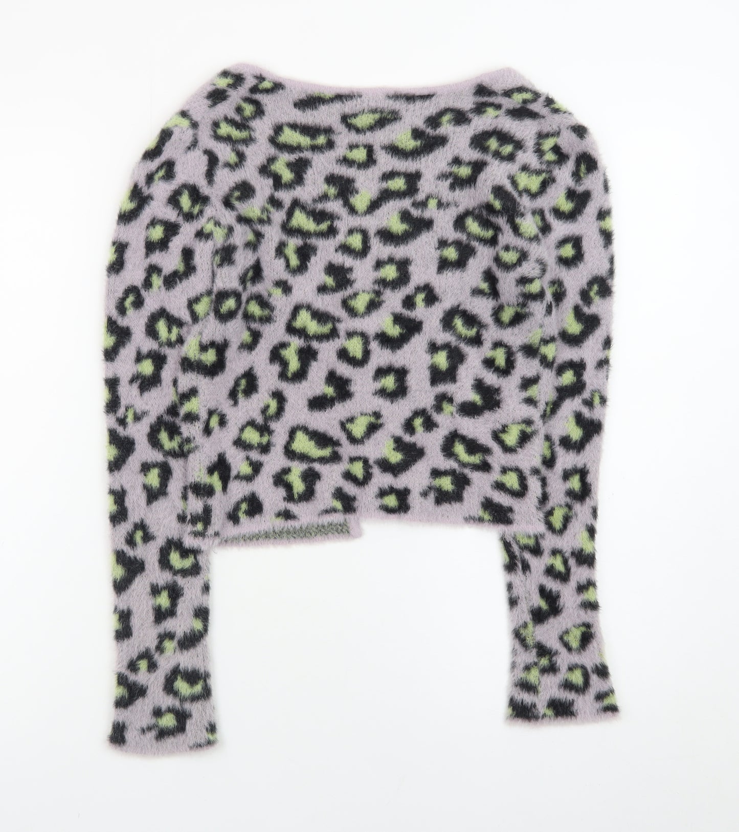 Urban Outfitters Women’s Multicoloured Leopard Knit Cardigan S